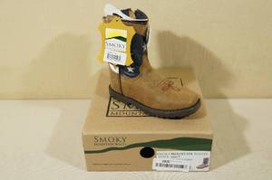 Smoky Mountain Boots -Little Kids Size 9, BrownAmerican Flag