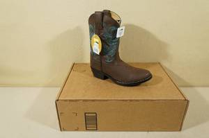 Smoky Mountain Boots -Kids Size 1.5, BrownTuquose Stitch