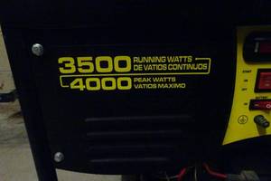 Champion 4000W Gas Generator with Electric Start