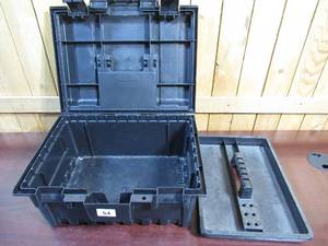lot 54 image: Heavy Duty, Lockable, Plastic Tool Box