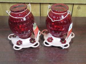 lot 97 image: Two Meijer Gem Hummingbird Feeders