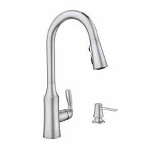 lot 2 image: Moen Cadia Pulldown Kitchen Faucet - Touchless