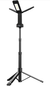 lot 12 image: Feit Electric WLR2000TRIPOD Work Light 48 4-Panel each 5 W LED Black