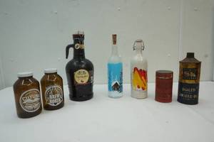 Beer containers, oil