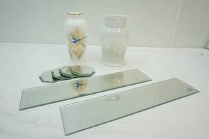 Bavaria vase and mirrors