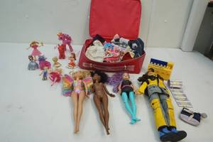 Barbies and clothing plus accessories