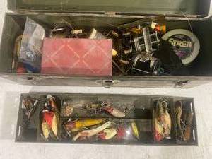 lot 88 image: 2 Vintage Tackle Boxes