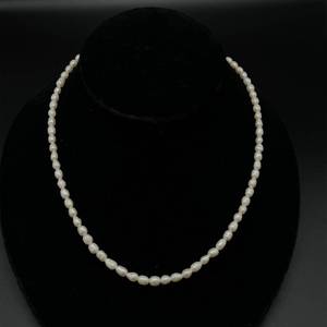 White Pearl Single Strand Necklace