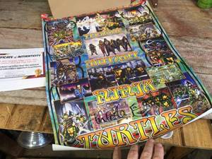 lot 46 image: TMNT SDCC Exclusive Collage Poster 2010 - COA