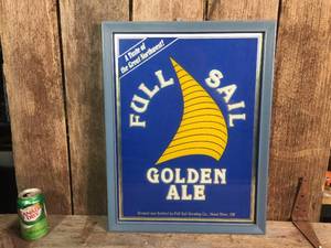 lot 53 image: Full Sail Golden ALE Etched Sign