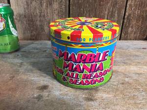 lot 59 image: Marble Can with Old Marbles