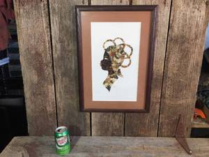 lot 85 image: Framed Butterfly Wing Artwork