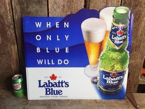 lot 103 image: Labatts Blue Metal Sign