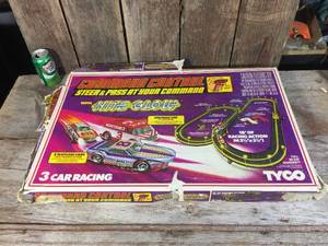 lot 139 image: Vintage TYCO Command Control Slot Car Set
