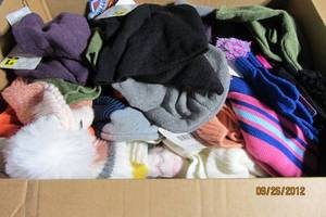 Bulk Big Box Mixed Clothes Sweats Caps Gloves MensWomens