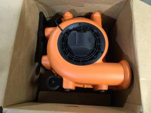 RIDGID 1625 CFM 3-Speed Portable Blower Fan Air Mover with Collapsible Handle and Rear Wheels for Water Damage Restoration  Customer Returns See Picture