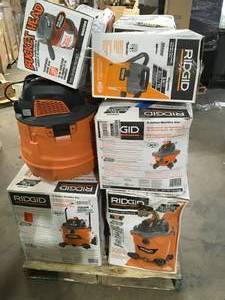 Pallet of WetDry Shop Vacs  Customer Returns See Picture