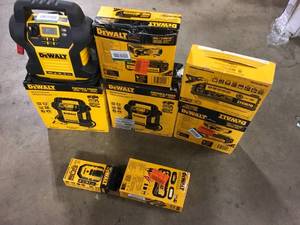 Lot of Assorted Dewalt Power Stations and Batter Chargers   Customer Returns See Picture