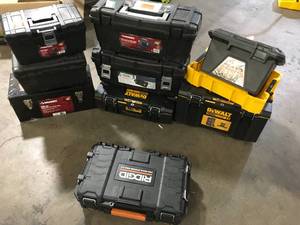 Lot of Assorted Tool Boxes Various Models and Conditions   Customer Returns See Picture