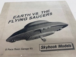 lot 38 image: Skyhook Models Earth Vs. The Flying Saucers 8-piece Resin Garage Kit