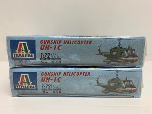 lot 6 image: Group of 2 Sealed ITALERI UH-1C Gunship Helicopter Model Kits
