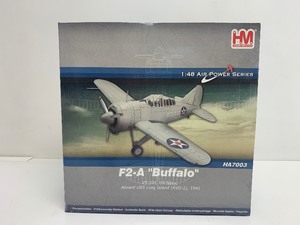 lot 73 image: Hobby Master US Navy F2-A Buffalo Die Cast Model - Aboard USS Long Island 1941