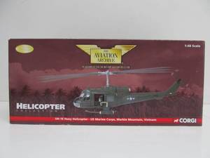 lot 98 image: CORGI The Aviation Archive Helicopter Collection US Marine Corps HUEY HELICOPTER Diecast Model