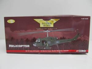 lot 99 image: CORGI The Aviation Archive Helicopter Collection US Marine Corps HUEY HELICOPTER Diecast Model