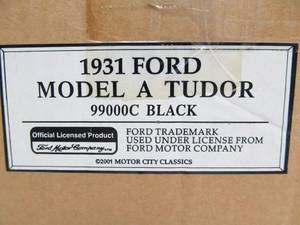 lot 105 image: Ford Motor Co 1931 Ford Model A Tudor 