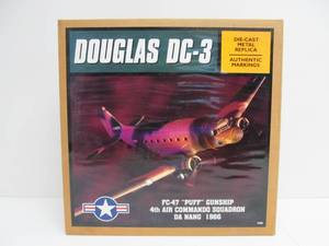 lot 121 image: ERTL Douglas DC-3 FC-47 PUFF Gunship Die Cast Model
