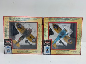 lot 118 image: Set of 2 Model Power Postage Stamp Planes P-26 Peashooter US Army 19th & 94th Squadron Die Cast Models