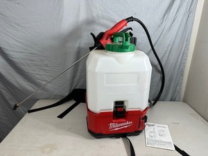 lot 15 image: Milwaukee M18 18-Volt 4 Gal. Lithium-Ion Cordless Switch Tank Backpack Lawn Sprayer