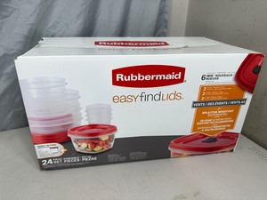 lot 30 image: New 24 Piece Rubbermaid Food Storage Set