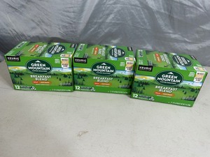 lot 40 image: 3 New Boxes of Green Mountain K-Cup Coffee