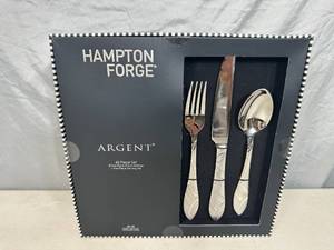 lot 71 image: New Hampton Forge 45 Pc Flatware Set
