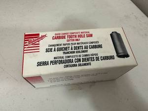 lot 77 image: New Milwaukee Carbide Tooth Hole Saw 2