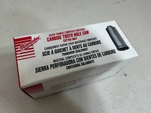 lot 78 image: New Milwaukee Carbide Tooth Hole Saw 1-14