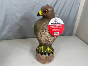 lot 108 image: New Bird-B-Gone Hawk Decoy