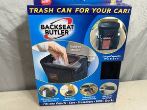 lot 127 image: New Backseat Butler Trashcan  Organizer for Car