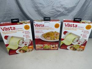 lot 138 image: 3 New Vasta Sheet  Fettuccine Slicers