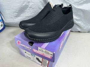 lot 145 image: New Skechers Memory Foam Shoes - Size 12