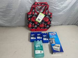 lot 150 image: New Soft Cooler with Assorted Ice Packs