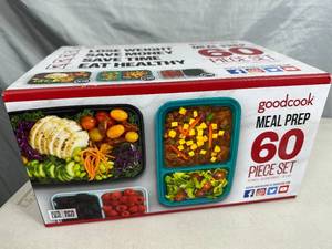 lot 166 image: New 60 Piece Meal Prep Food Storage Set