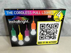 lot 186 image: New Set of Cordless Pull Lights