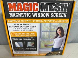 lot 202 image: New Magic Mesh Magnetic Window Screen