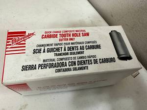 lot 206 image: New Milwaukee Carbide Tooth Hole Saw 2