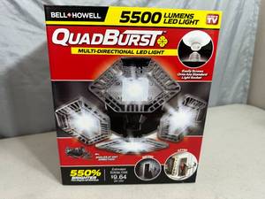 lot 221 image: New Quad Burst LED Multi-Head Light Bulb