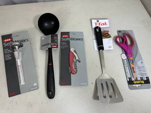 lot 229 image: New Kitchen Untensils, Scissors, Corkscrew