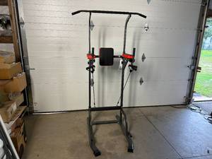 lot 8A image: Chin Up  Pull Up  Dip Station Combo Exercise Equipment
