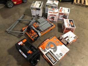 Lot of Assorted Mixed Ridgid Power Tools Various Models and Conditions  Customer Returns See Picture